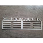 Névre szóló, sportágat idéző 3D nyomtatott nagy éremtartó, 40×12 cm – Ari Art