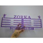 Névre szóló, sportágat idéző 3D nyomtatott nagy éremtartó, 40×12 cm – Ari Art