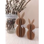 Masnival díszített, texturált felületű kicsi 3D nyomtatott húsvéti nyuszi, 10 cm – Ari Art