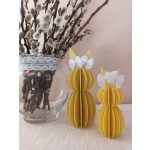 Masnival díszített, texturált felületű kicsi 3D nyomtatott húsvéti nyuszi, 10 cm – Ari Art