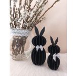 Masnival díszített, texturált felületű nagy 3D nyomtatott húsvéti nyuszi, 14 cm – Ari Art