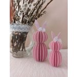 Masnival díszített, texturált felületű nagy 3D nyomtatott húsvéti nyuszi, 14 cm – Ari Art