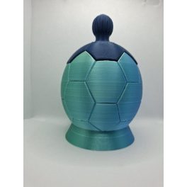 Focilabda formájú, 3D nyomtatott dísztárgy-tál – Ari Art